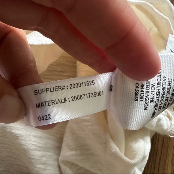 Lauren Ralph Lauren Black Label Peasant Shirt Embroidered Flutter Sleeve Large - Picture 4 of 9